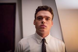 Richard Madden in a suit and tie in a grab from Line of Duty